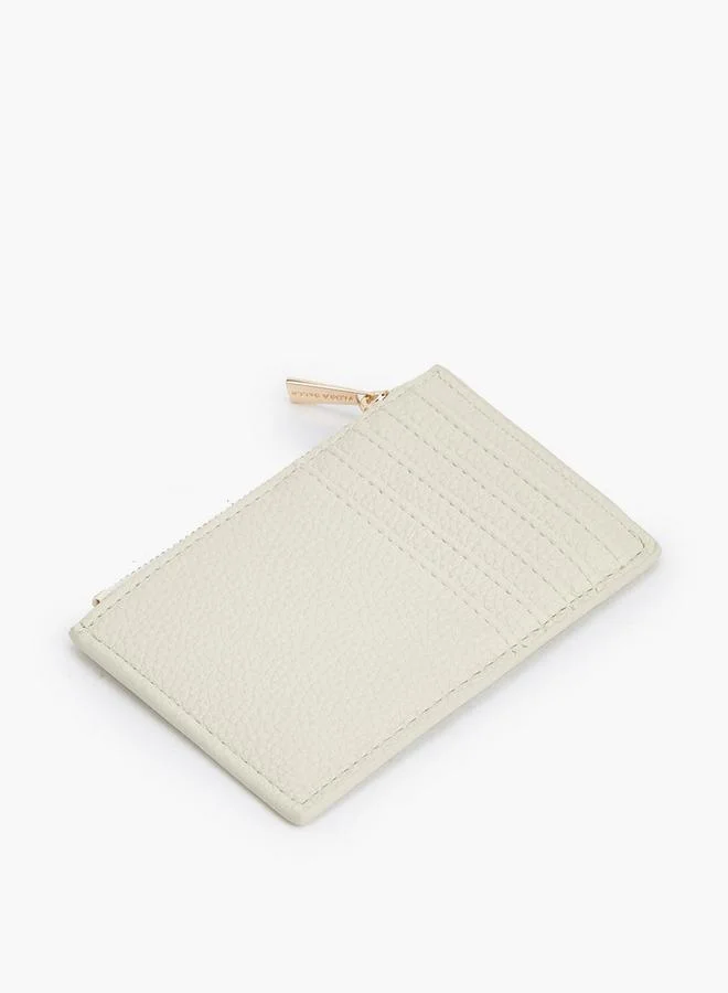 Flora Bella By Shoexpress CREAM Card Holder With Coin Pocket for Women | Best Price UAE